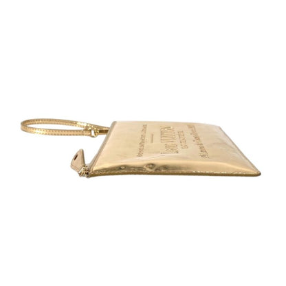 Louis Vuitton Handbag Pochette Plat Leather Gold