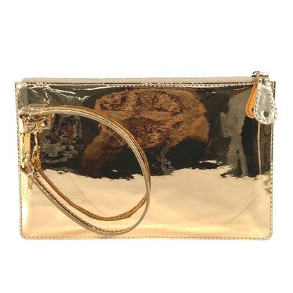 Louis Vuitton Handbag Pochette Plat Leather Gold