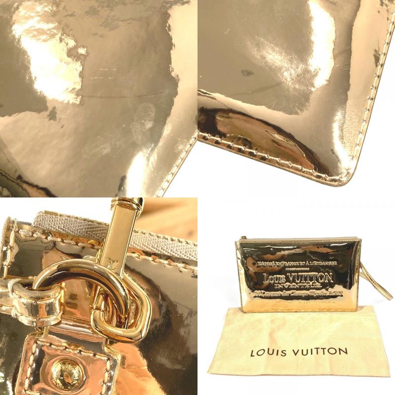 Louis Vuitton Handbag Pochette Plat Leather Gold