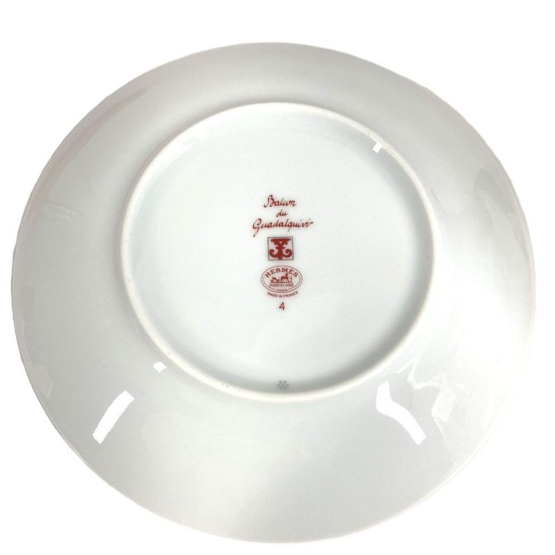 Hermes Plate Gadalukivir Ceramic Red Hat