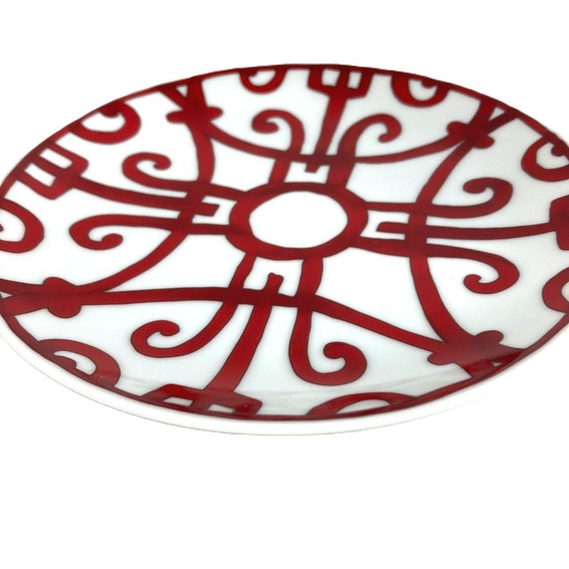Hermes Plate Gadalukivir Ceramic Red Hat