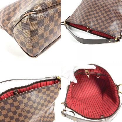 Louis Vuitton Shoulder Bag Delightful PM Damier Canvas Ebene Brown
