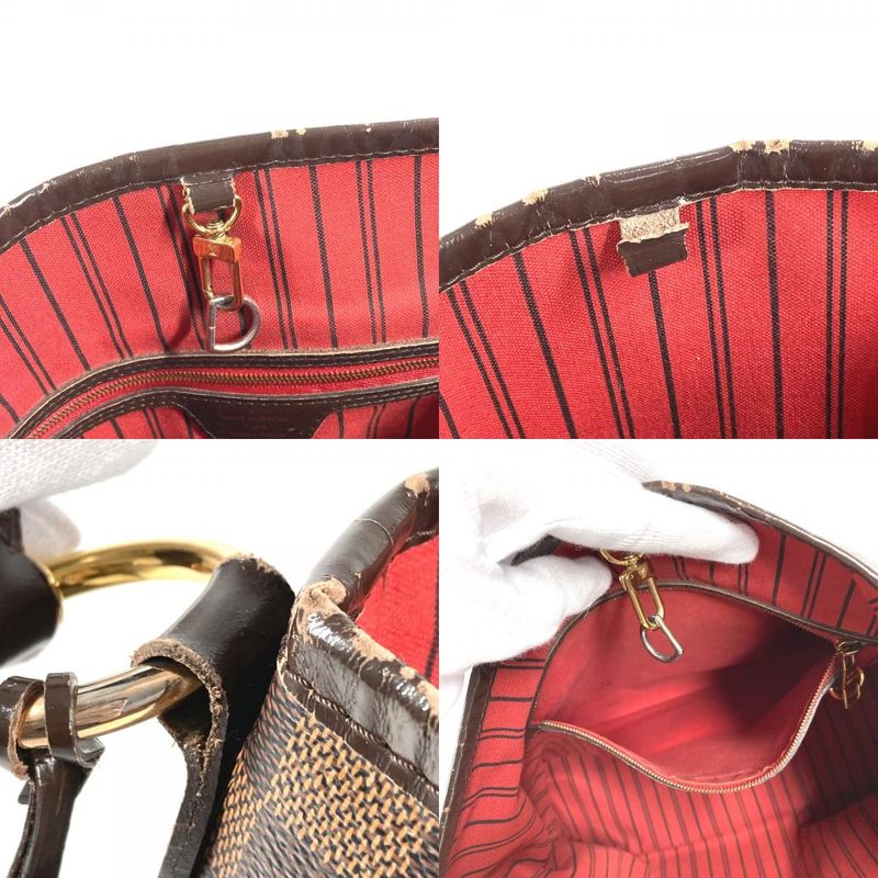 Louis Vuitton Shoulder Bag Delightful PM Damier Canvas Ebene Brown