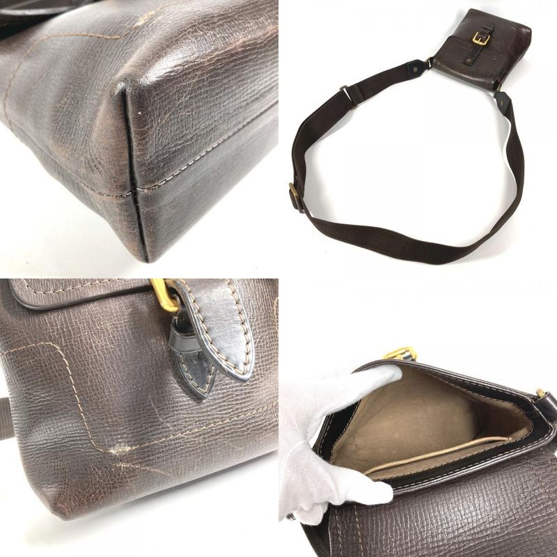 Louis Vuitton Shoulder Bag Yuma Utah Leather Cafe Brown