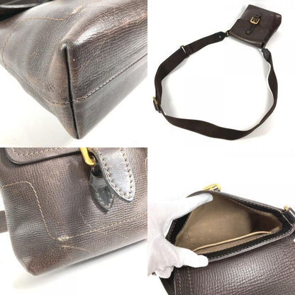 Louis Vuitton Shoulder Bag Yuma Utah Leather Cafe Brown