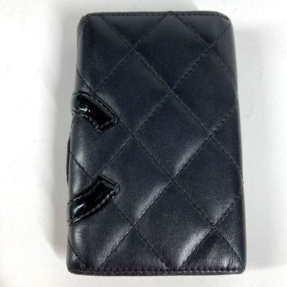 Chanel Key Case CC Logo Leather Black Key Holder