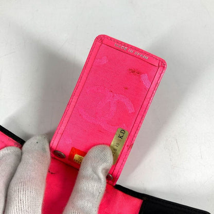 Chanel Key Case CC Logo Leather Black Key Holder