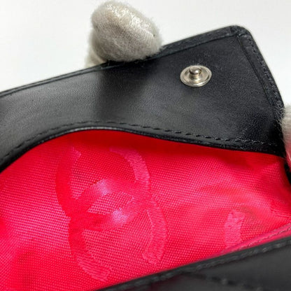 Chanel Key Case CC Logo Leather Black Key Holder