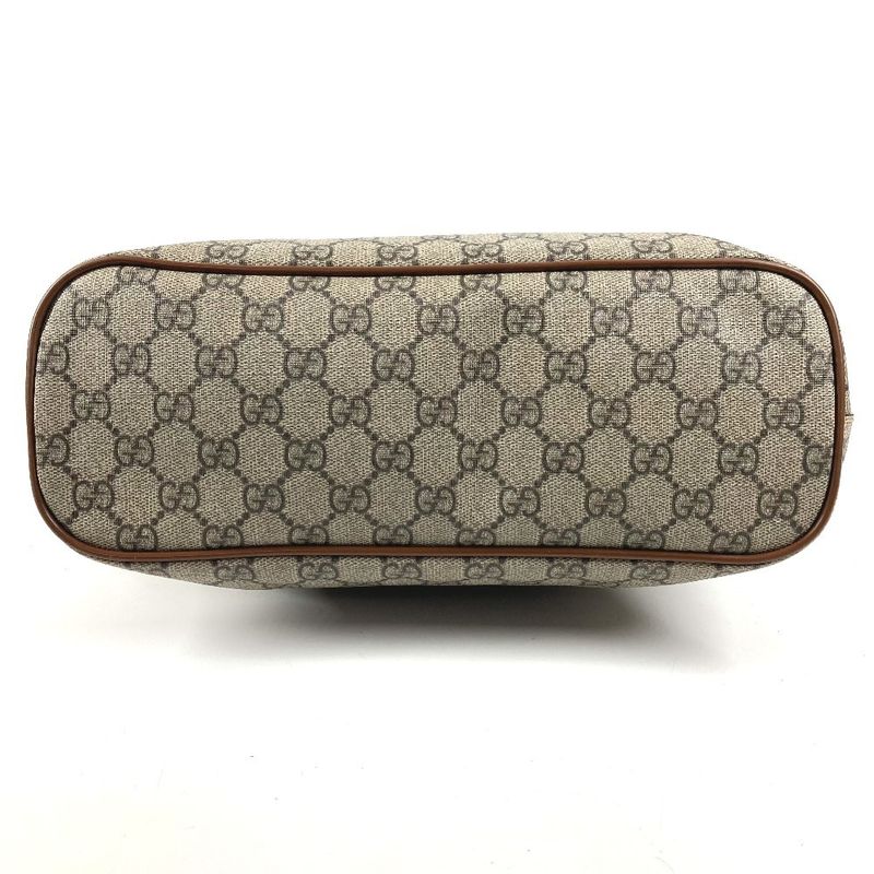 Gucci Handbag 2-Way Bag Logo GG Supreme Canvas Beige