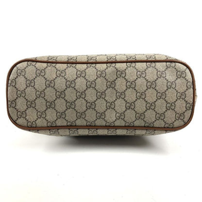 Gucci Handbag 2-Way Bag Logo GG Supreme Canvas Beige