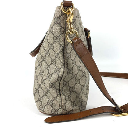 Gucci Handbag 2-Way Bag Logo GG Supreme Canvas Beige
