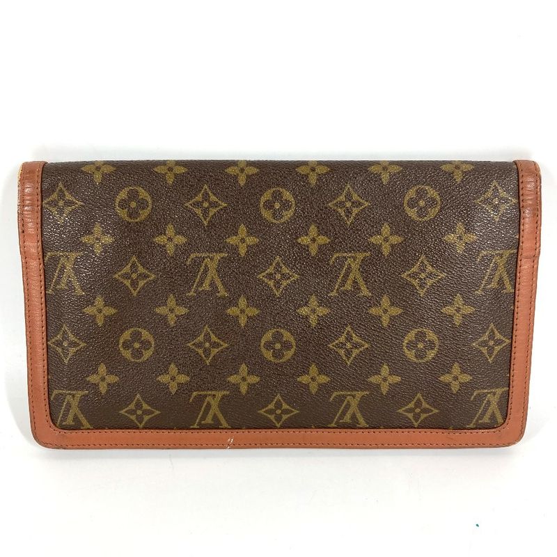 Louis Vuitton Clutch Pochette Dam GM Monogram Canvas Brown