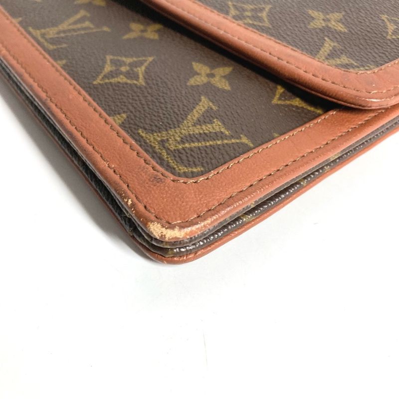 Louis Vuitton Clutch Pochette Dam GM Monogram Canvas Brown