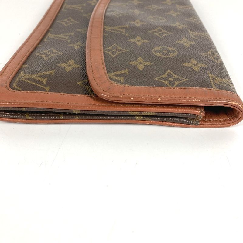 Louis Vuitton Clutch Pochette Dam GM Monogram Canvas Brown