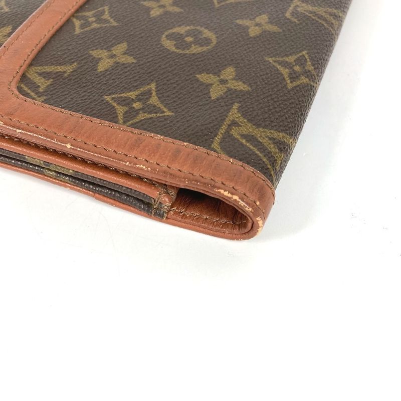 Louis Vuitton Clutch Pochette Dam GM Monogram Canvas Brown
