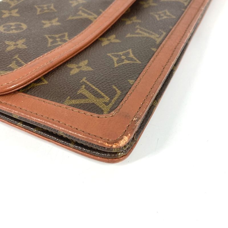 Louis Vuitton Clutch Pochette Dam GM Monogram Canvas Brown