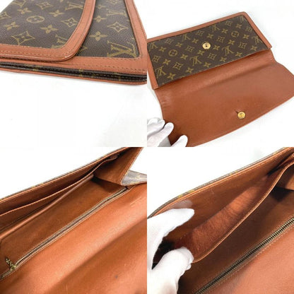 Louis Vuitton Clutch Pochette Dam GM Monogram Canvas Brown