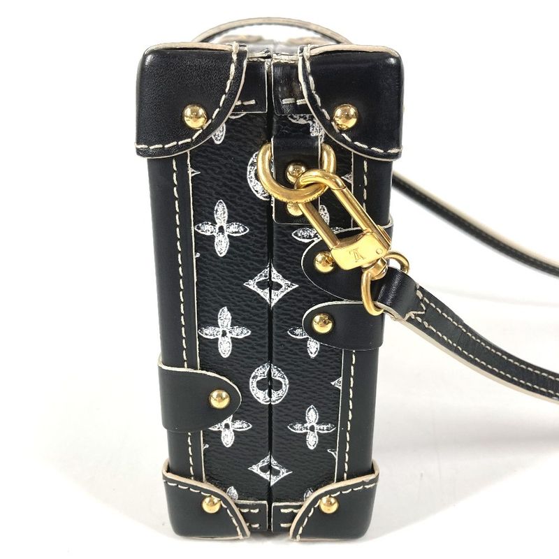 Louis Vuitton Shoulder Bag Petit Mal Leather Black