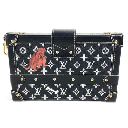 Louis Vuitton Shoulder Bag Petit Mal Leather Black