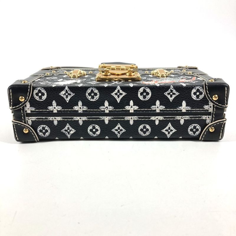 Louis Vuitton Shoulder Bag Petit Mal Leather Black