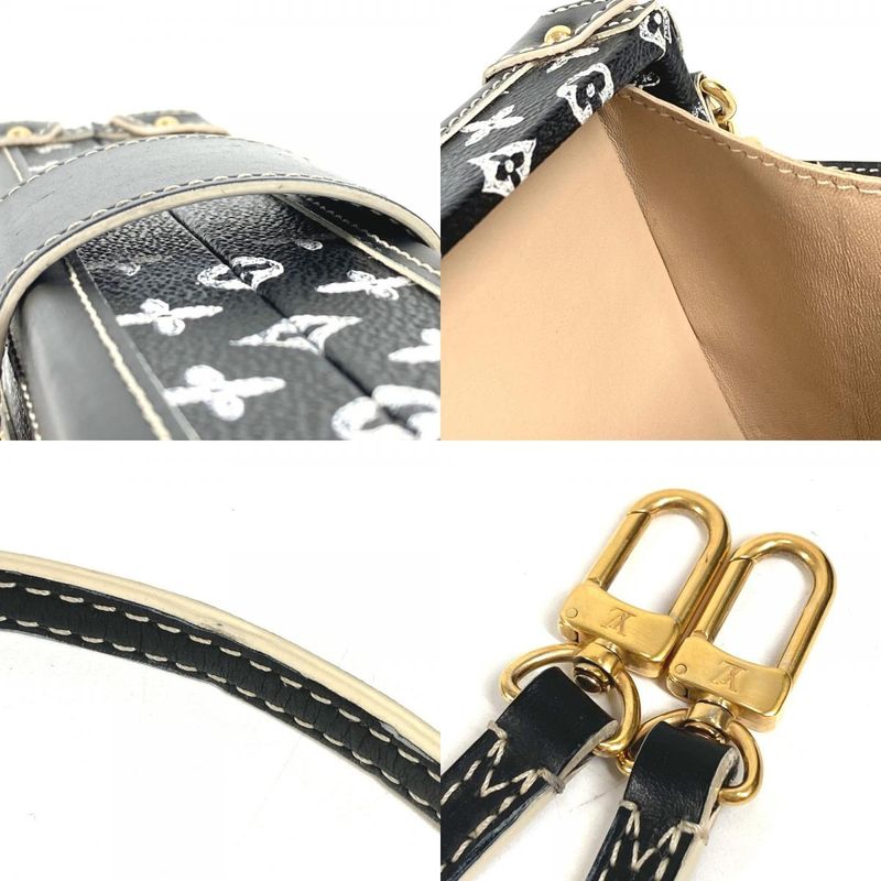 Louis Vuitton Shoulder Bag Petit Mal Leather Black