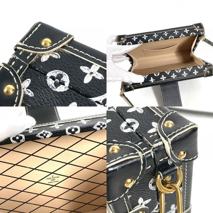 Louis Vuitton Shoulder Bag Petit Mal Leather Black