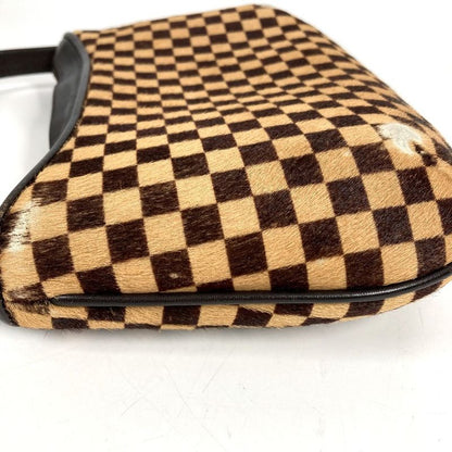 Louis Vuitton Handbag Taiga Leather Calf Hair Brown
