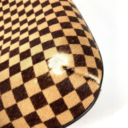 Louis Vuitton Handbag Taiga Leather Calf Hair Brown