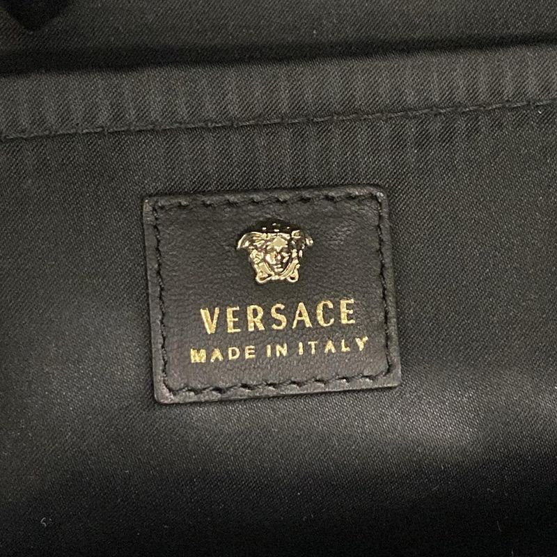 Versace Backpack Black Leather