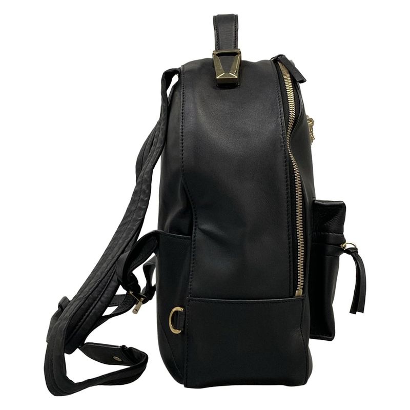 Versace Backpack Black Leather