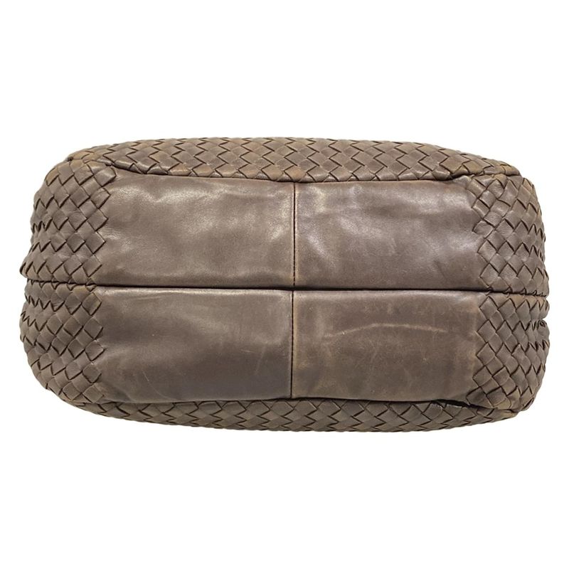 Bottega Veneta Tote Midi Amcampana Dark Brown Leather