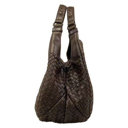 Bottega Veneta Tote Midi Amcampana Dark Brown Leather