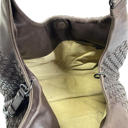 Bottega Veneta Tote Midi Amcampana Dark Brown Leather