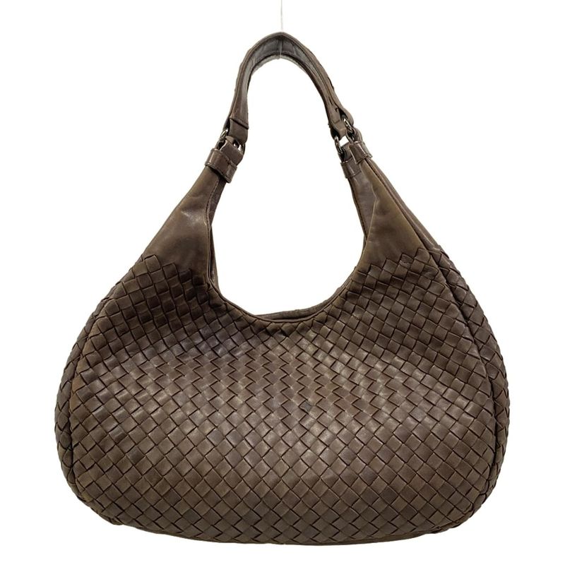 Bottega Veneta Tote Midi Amcampana Dark Brown Leather