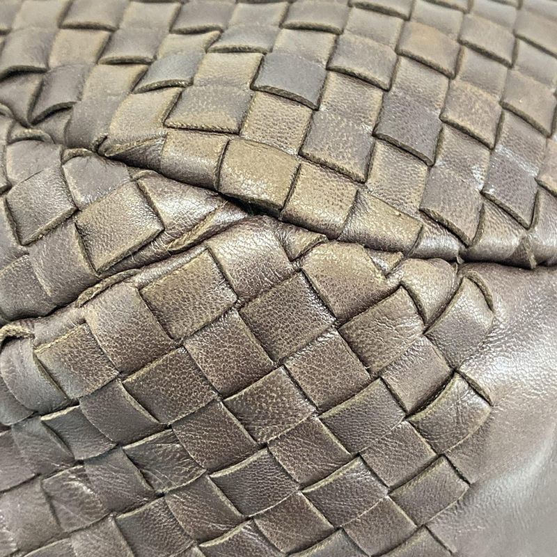 Bottega Veneta Tote Midi Amcampana Dark Brown Leather