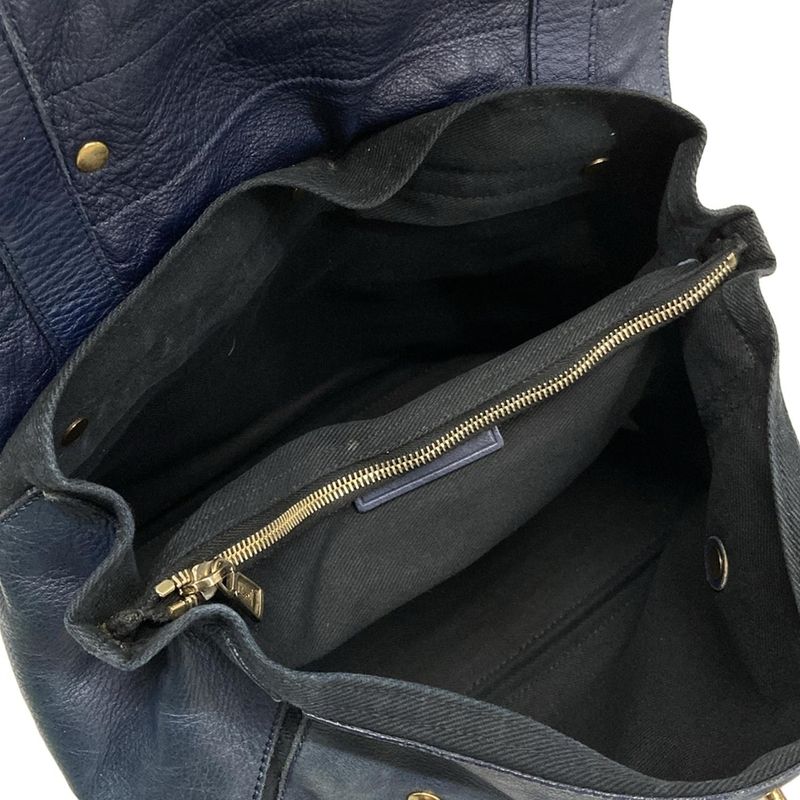 Saint Laurent Handbag Muse Two Navy Leather