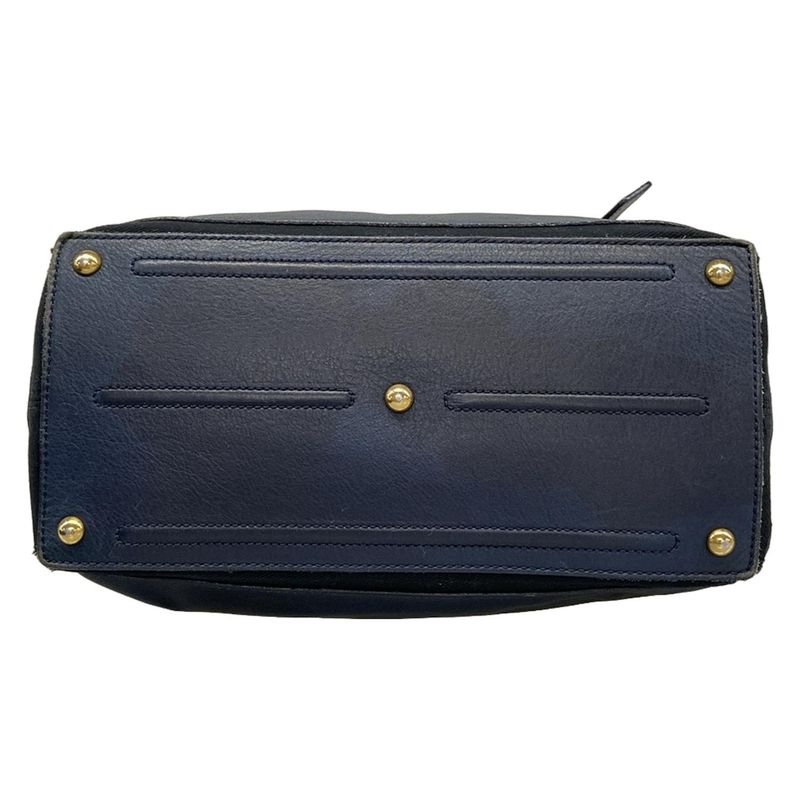 Saint Laurent Handbag Muse Two Navy Leather