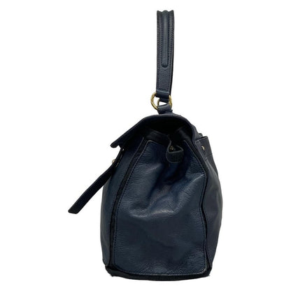 Saint Laurent Handbag Muse Two Navy Leather