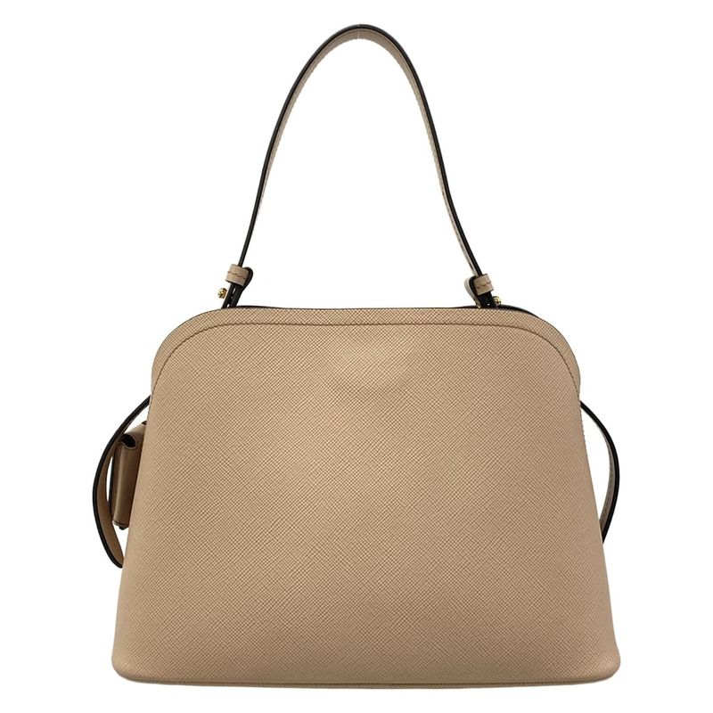 Prada Handbag Depth Beige Leather