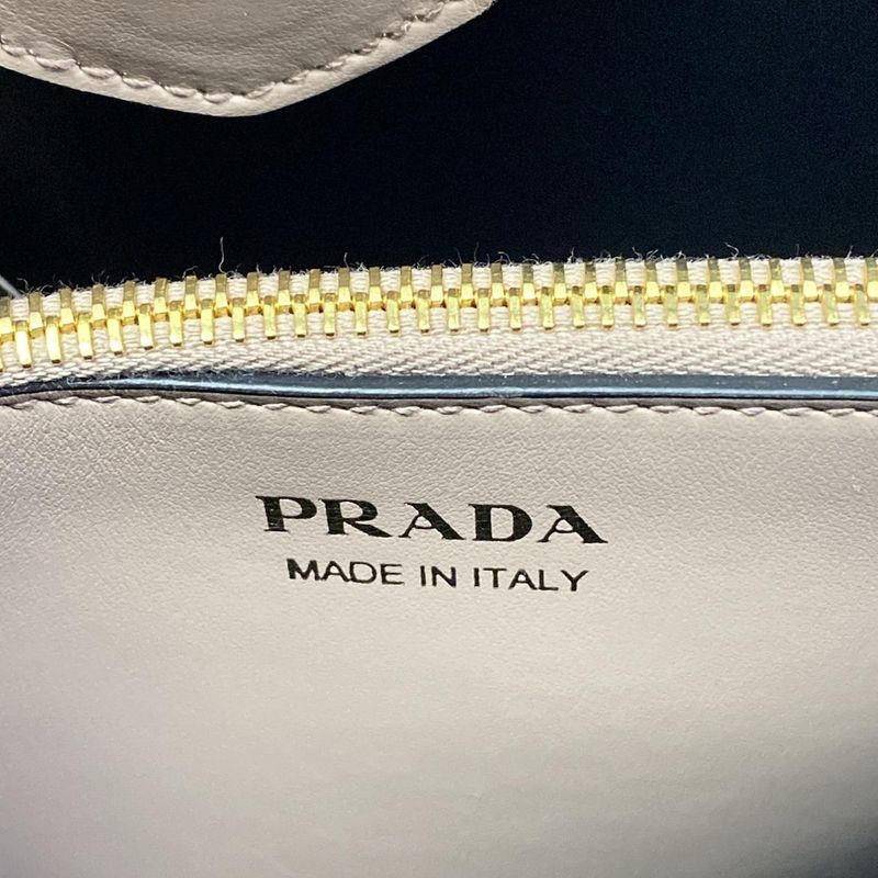 Prada Handbag Depth Beige Leather