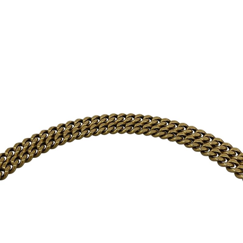 Saint Laurent Paris Shoulder Bag Cassandra Black Chain Leather