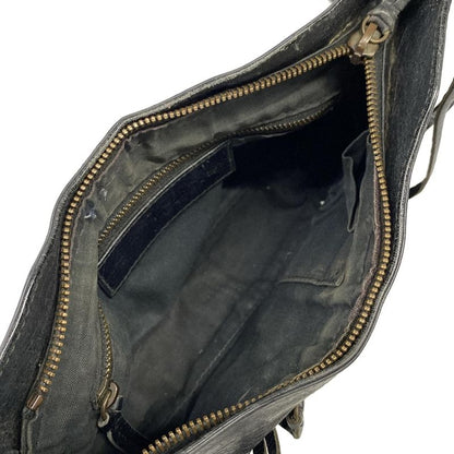 Balenciaga Shoulder Bag the Hip Black Leather