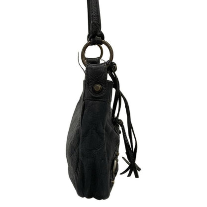 Balenciaga Shoulder Bag the Hip Black Leather
