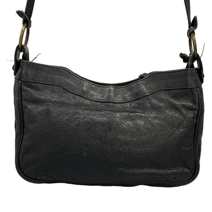 Balenciaga Shoulder Bag the Hip Black Leather