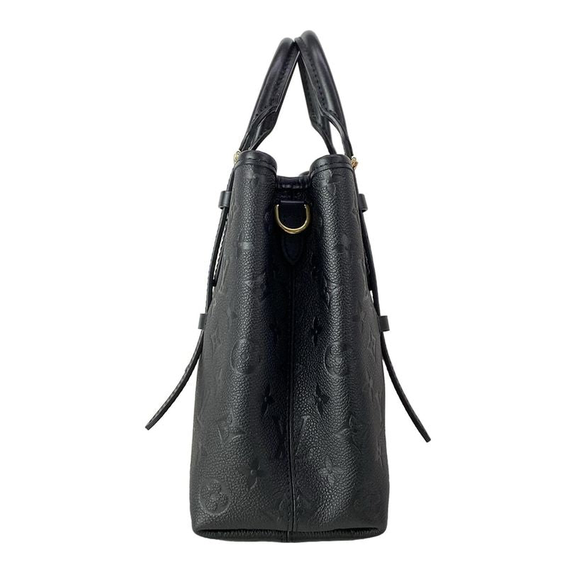 Louis Vuitton Tote Monogram Empreinte Babylon PM Noir Black Leather Cowhide