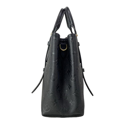 Louis Vuitton Tote Monogram Empreinte Babylon PM Noir Black Leather Cowhide