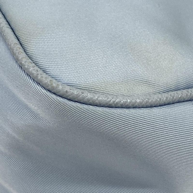 Prada Shoulder Bag Re Edition Re-Nylon Light Blue Chain with Removable Strap
