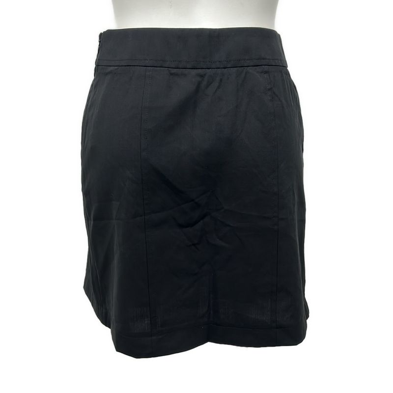 Hermes Mini Skirt 34 S Black Wool