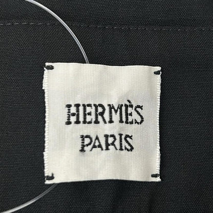 Hermes Mini Skirt 34 S Black Wool