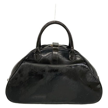 Dior Double Saddle Bag Black Embossed Leather